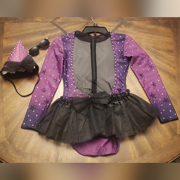 Crayon Purple Kids Costume Rhinestone  Size Adult Medium/Child XL - Picture 6 of 14